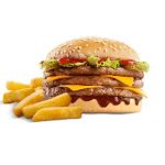 Triple Cheesy BBQ Burger Menu